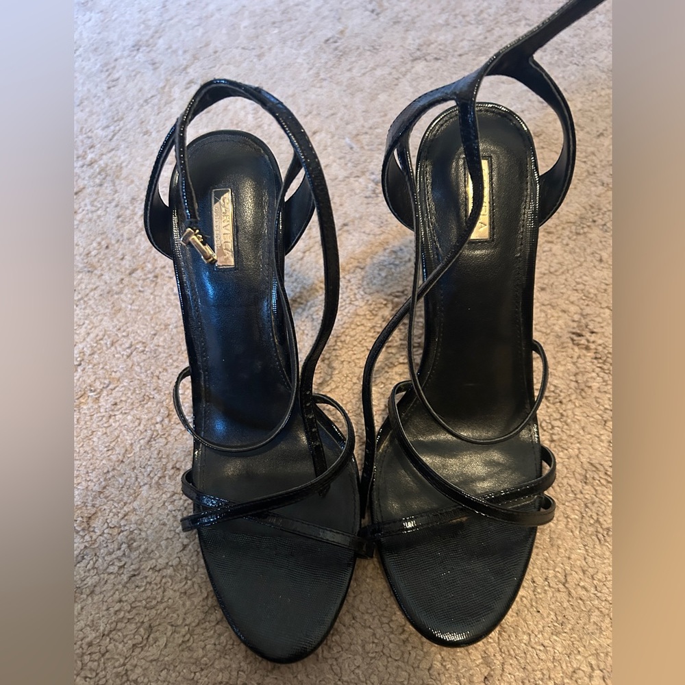 Elegant Black Strappy Heels